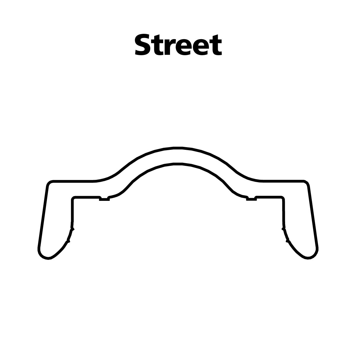 Perfil - Aro Viper Street - Preto Fosco