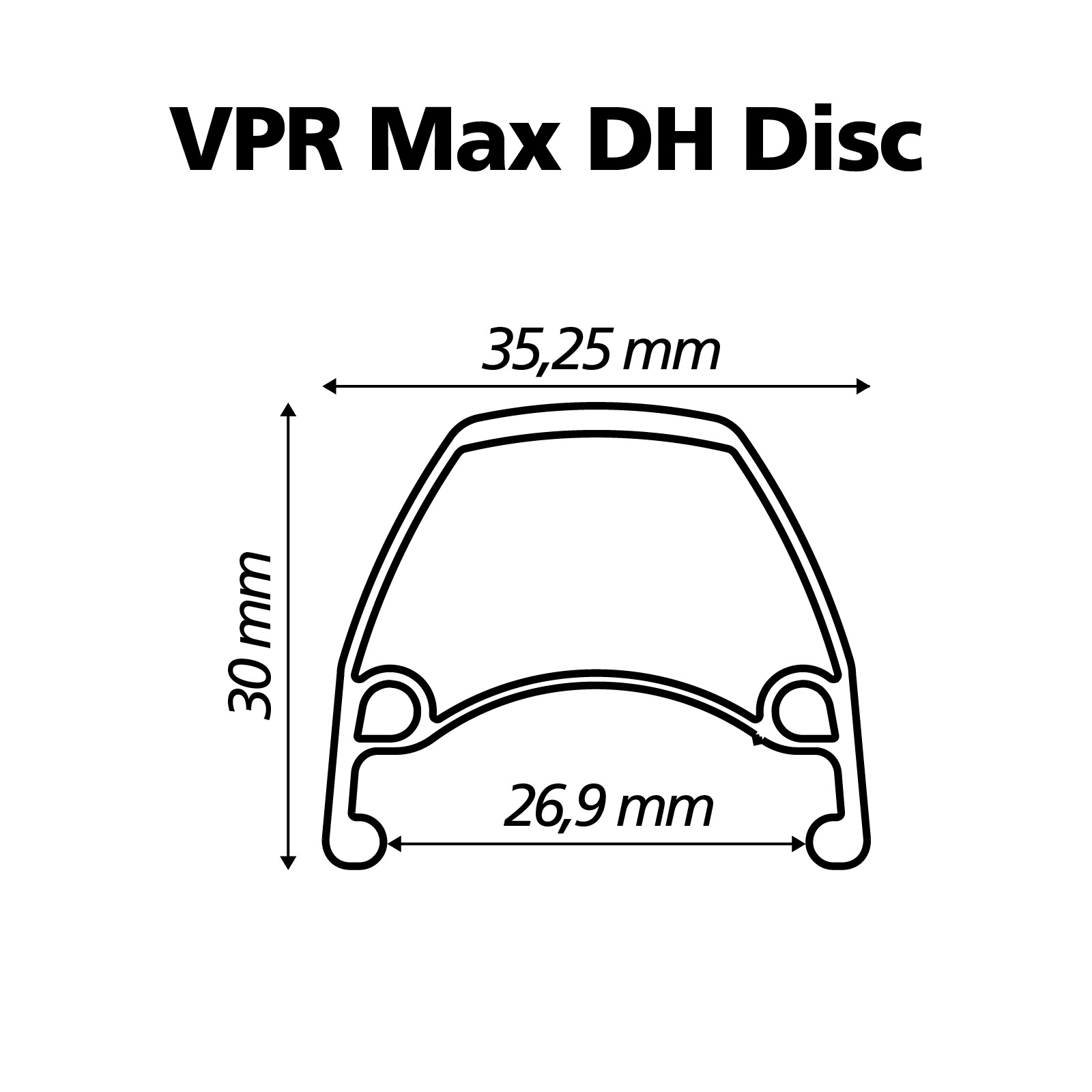 Perfil - Aro Viper VPR Max DH Disc - Preto Fosco