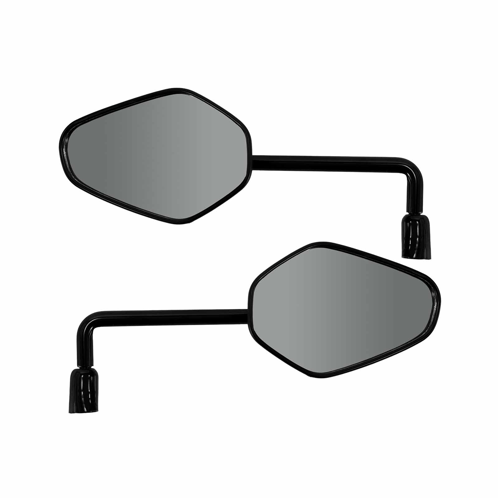 Espelho Retrovisor Viper Tiger 1200 Haste Reforçada Rebaixada Curta 90 graus Convexo Rosca H